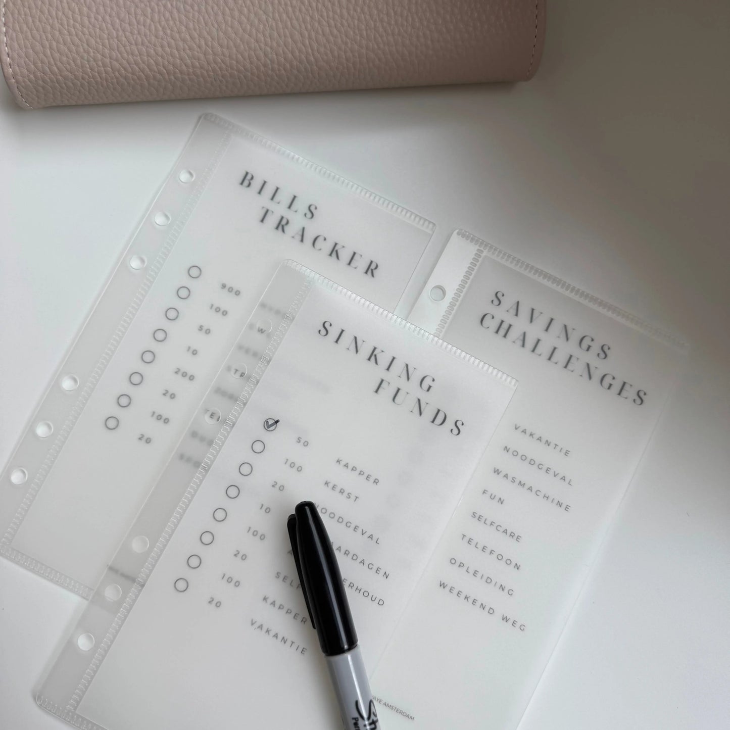 Cash stuffing tracker Vaye Amsterdam