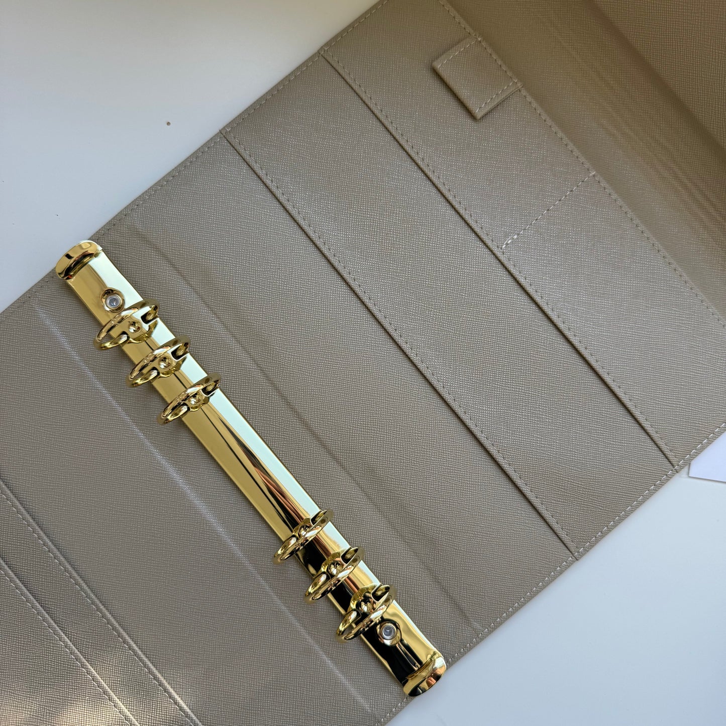 A5 binder saffiano champaign - Black friday