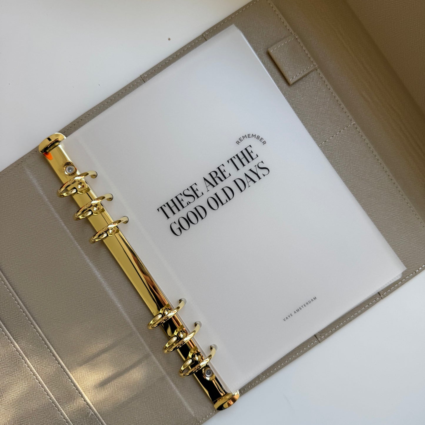 A5 binder Croc - Black