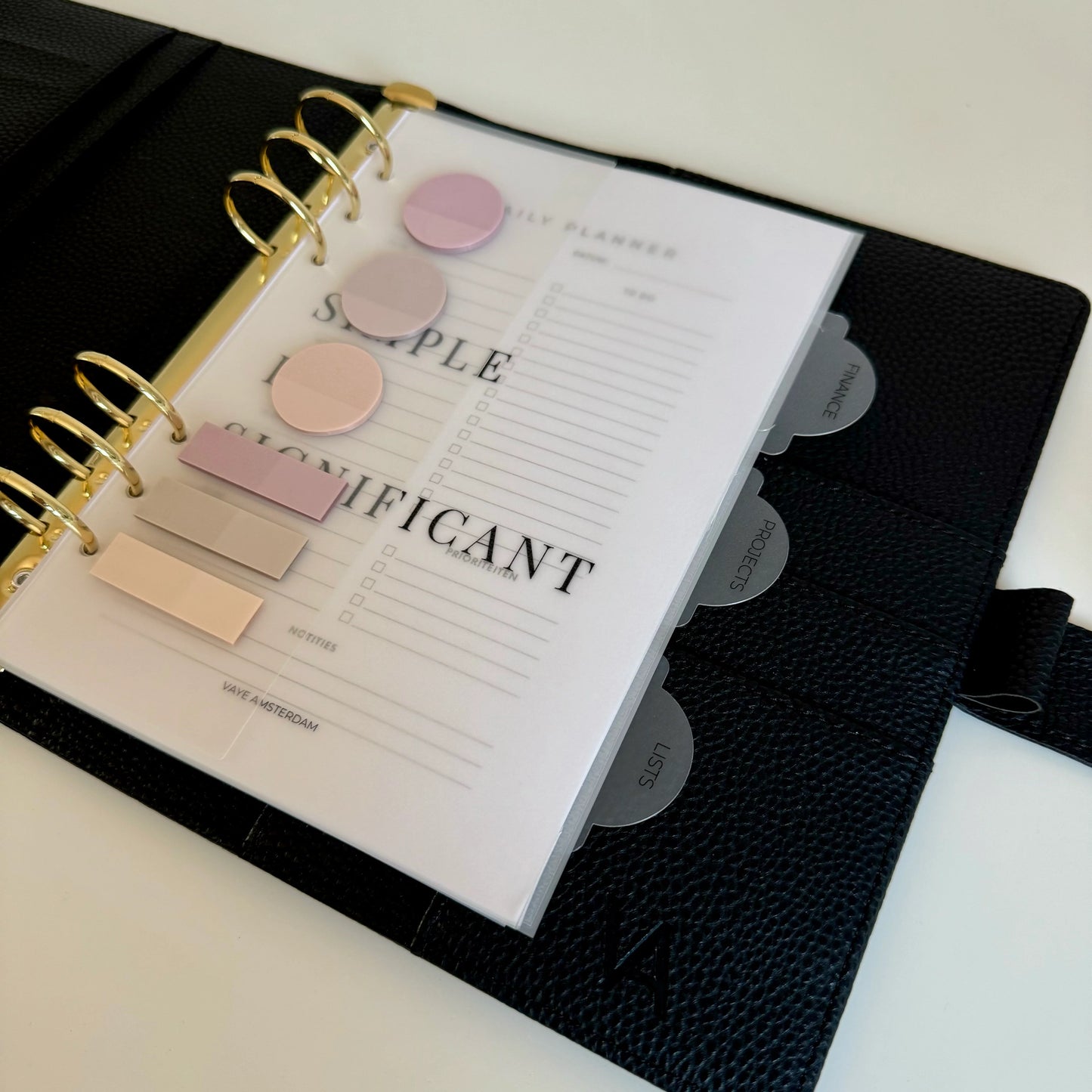 A5 transparent sticky notes insert