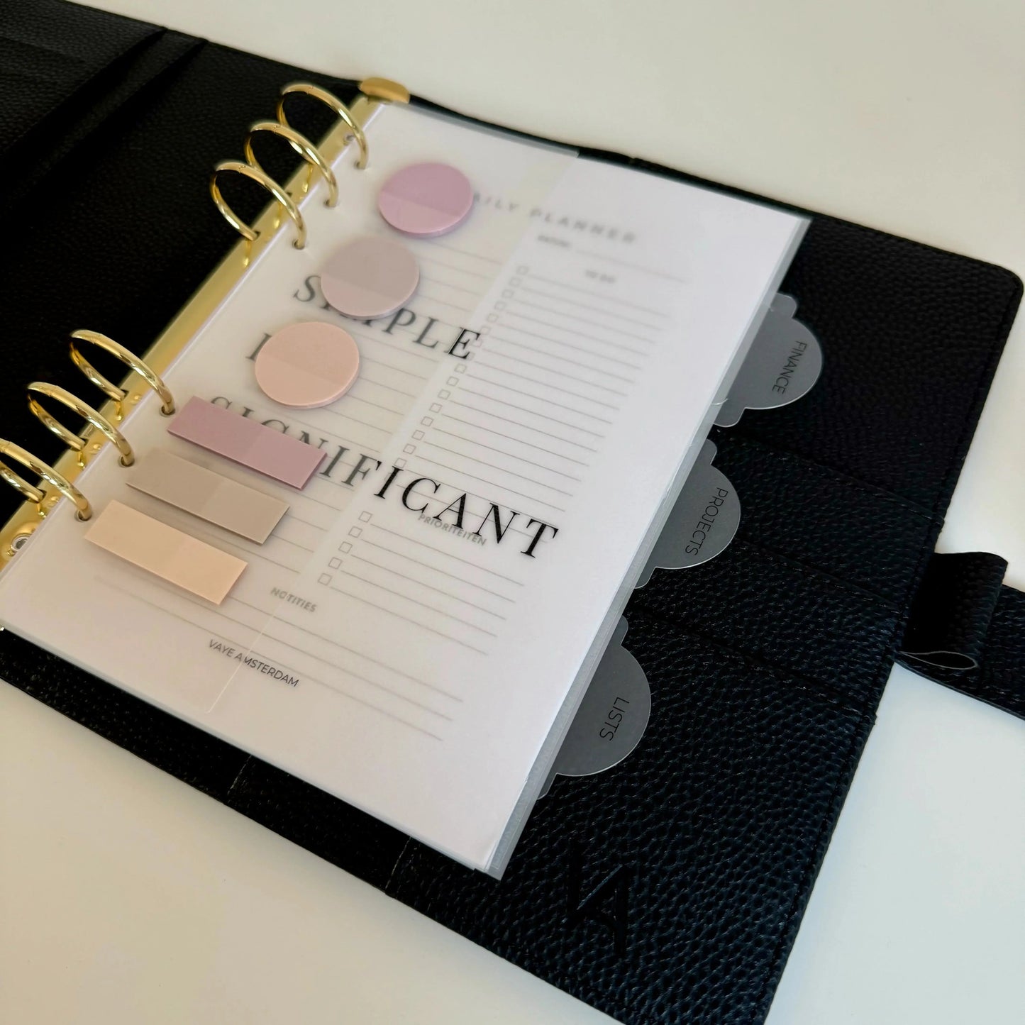 A5 doorzichtige sticky notes insert Vaye Amsterdam