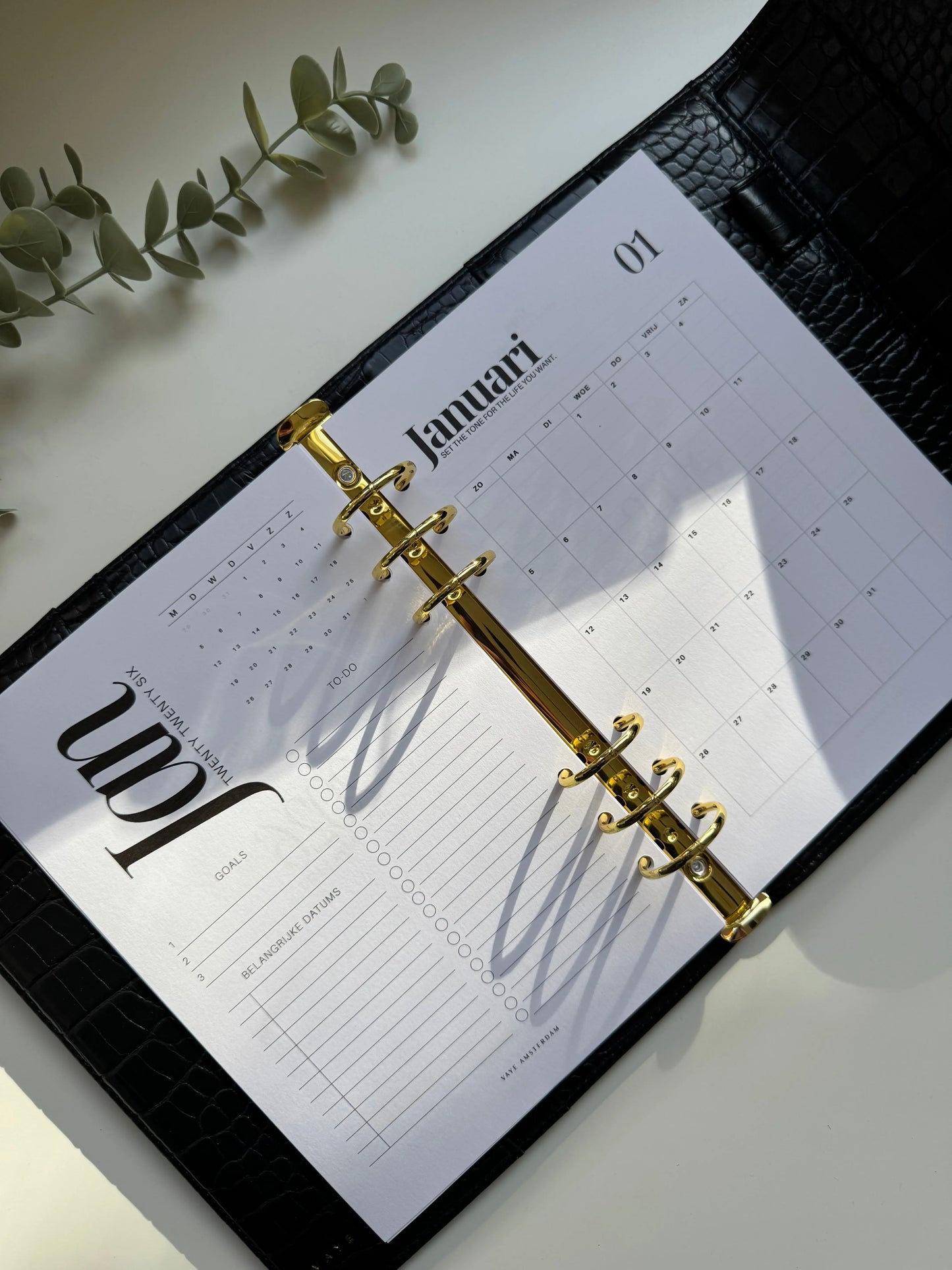 2026 Monthly planner Vaye Amsterdam