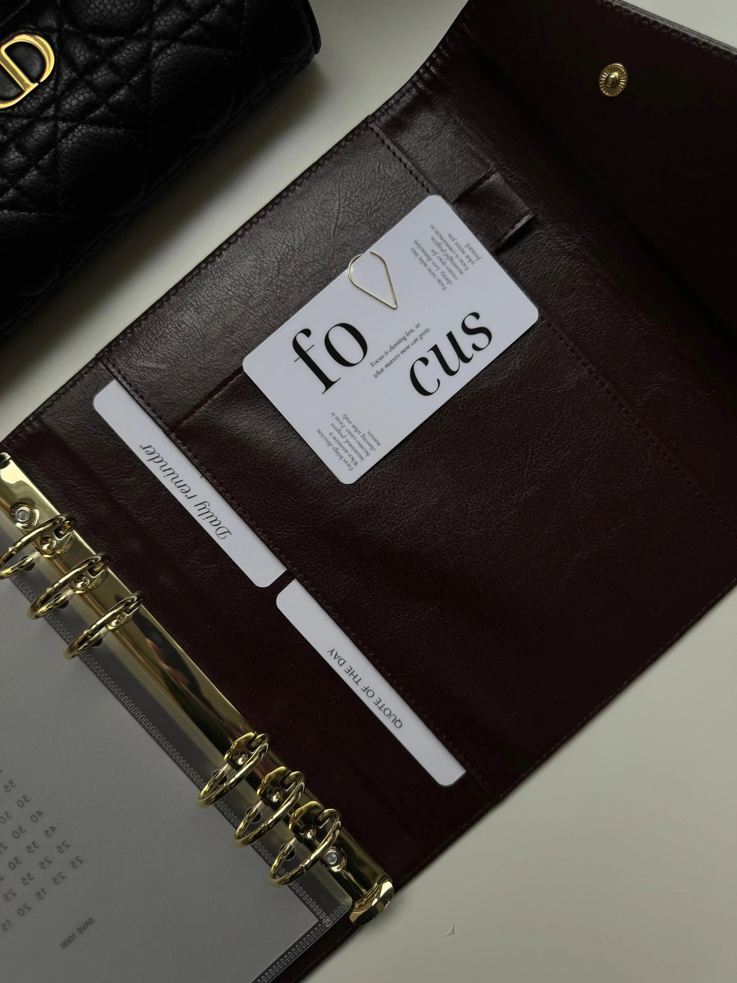 A5 binder essential - espresso Vaye Amsterdam