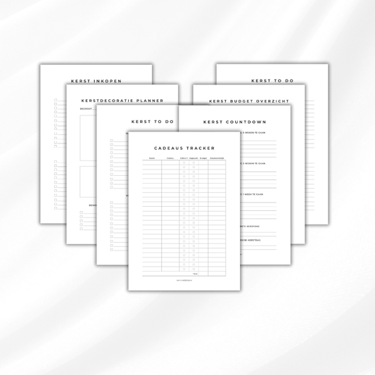 Kerst planners - Digital download