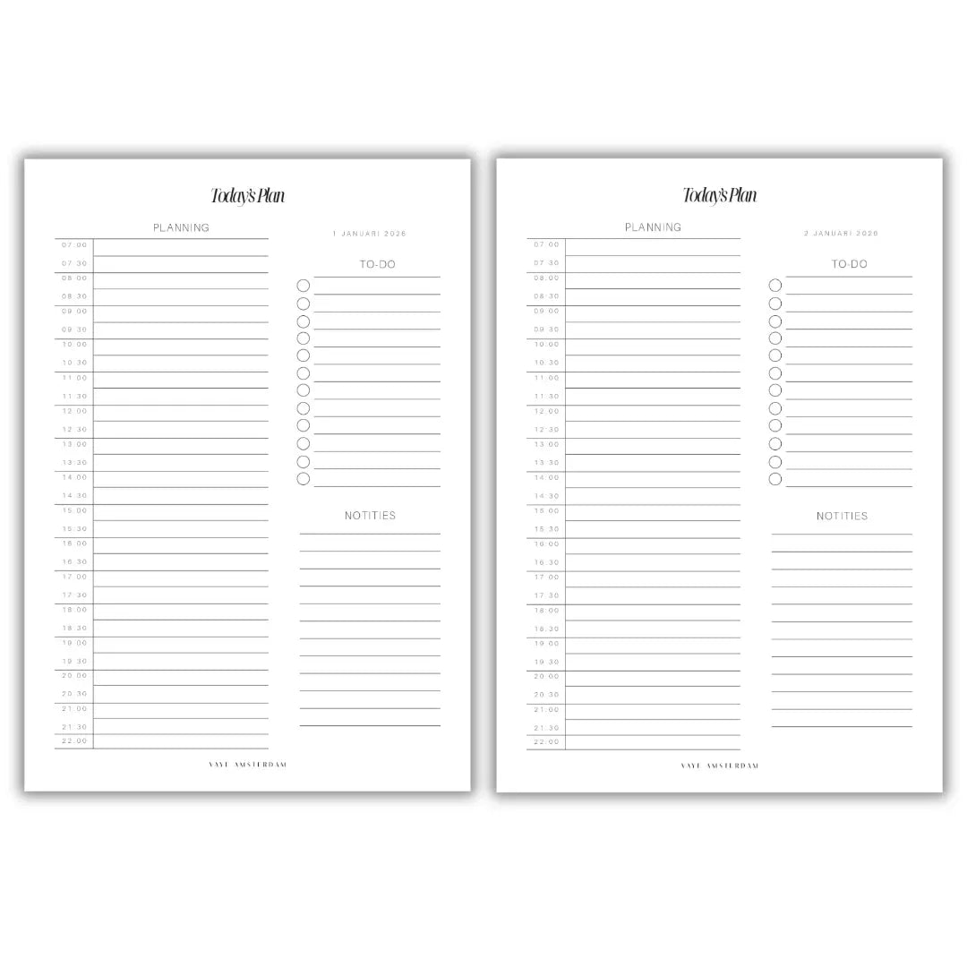 2026 Daily Planner Vaye Amsterdam