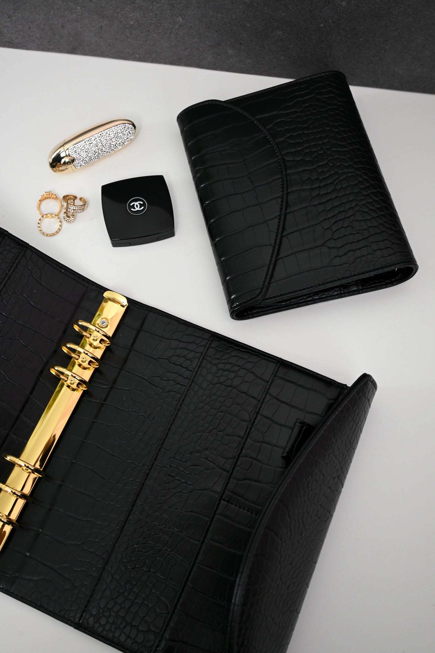 A6 black croc Vaye Amsterdam