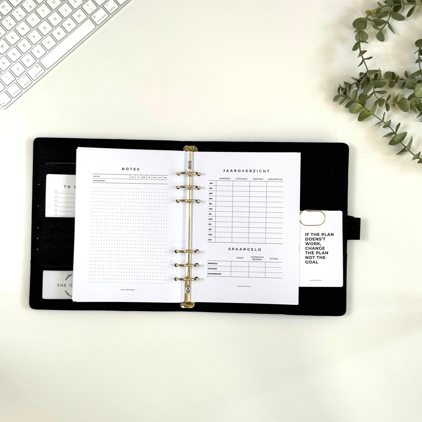 Jaaroverzicht financiën planner Vaye Amsterdam