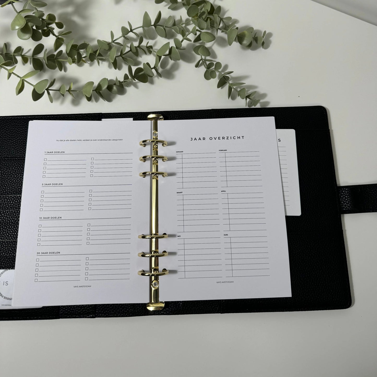 Jaar overzicht planner Vaye Amsterdam