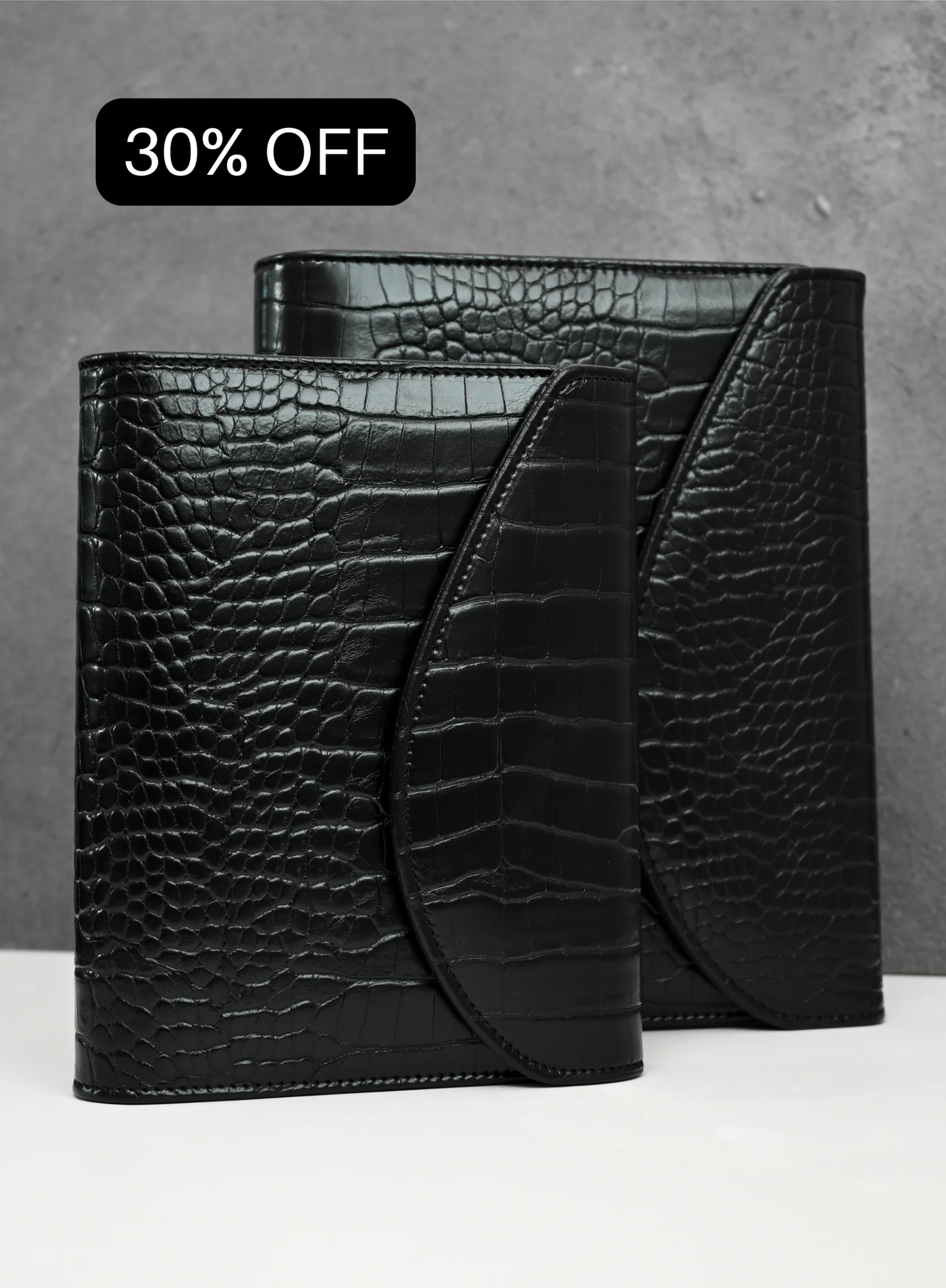 A5 binder Croc zwart - Black friday