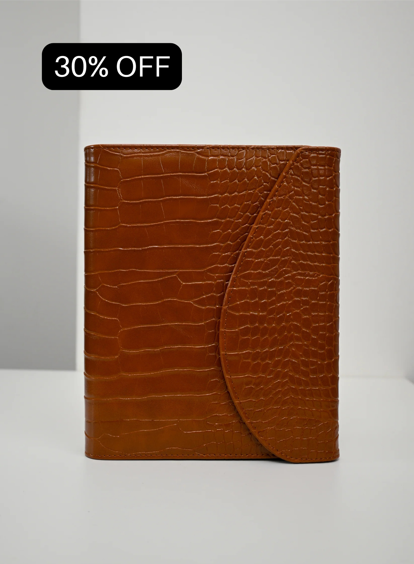 A5 binder Croc cognac - Black friday