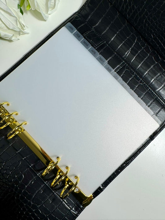 A5 frosted tabbladen