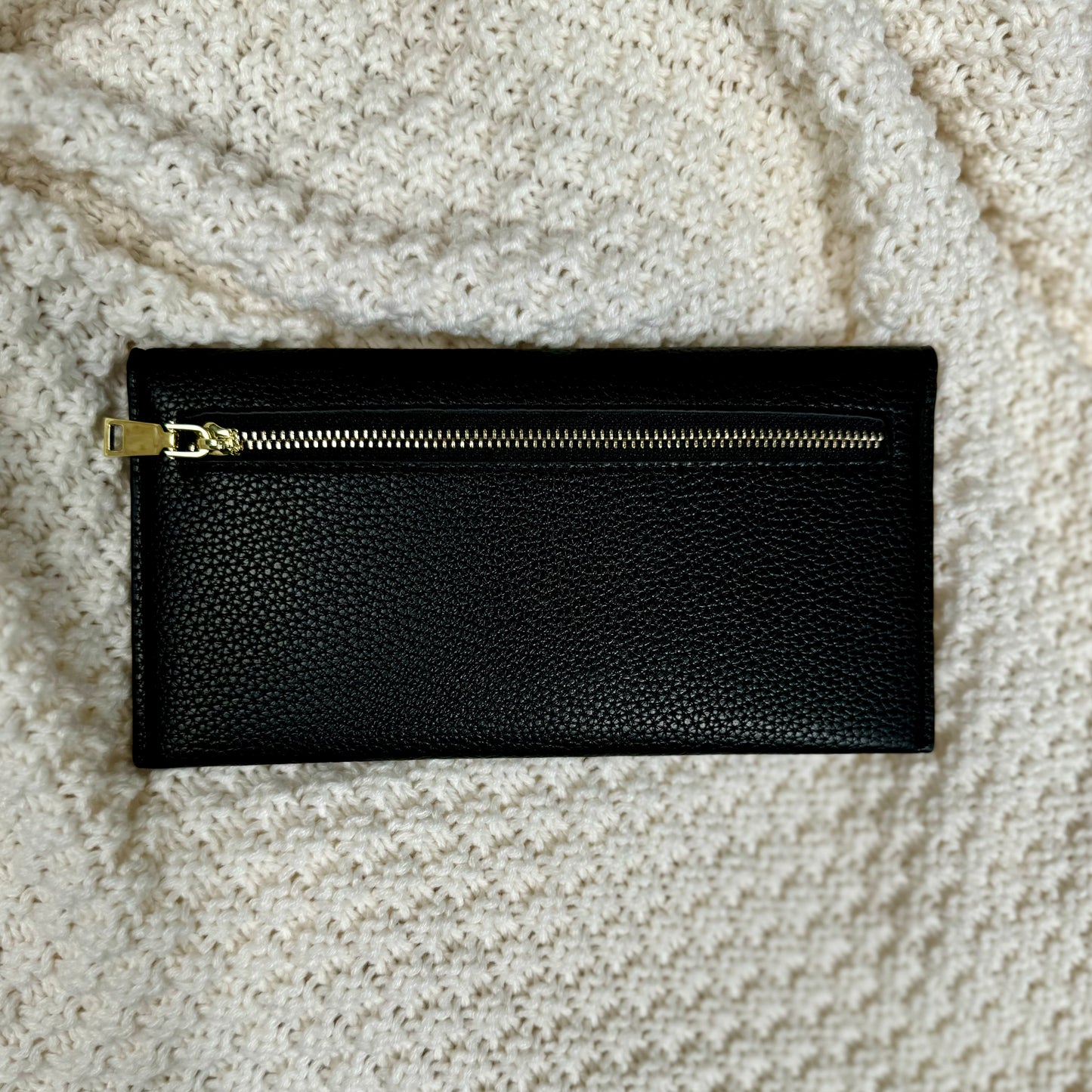 Wallet with tabs &amp; stickers black
