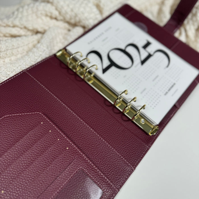 A5 binder Vaye - Burgundy