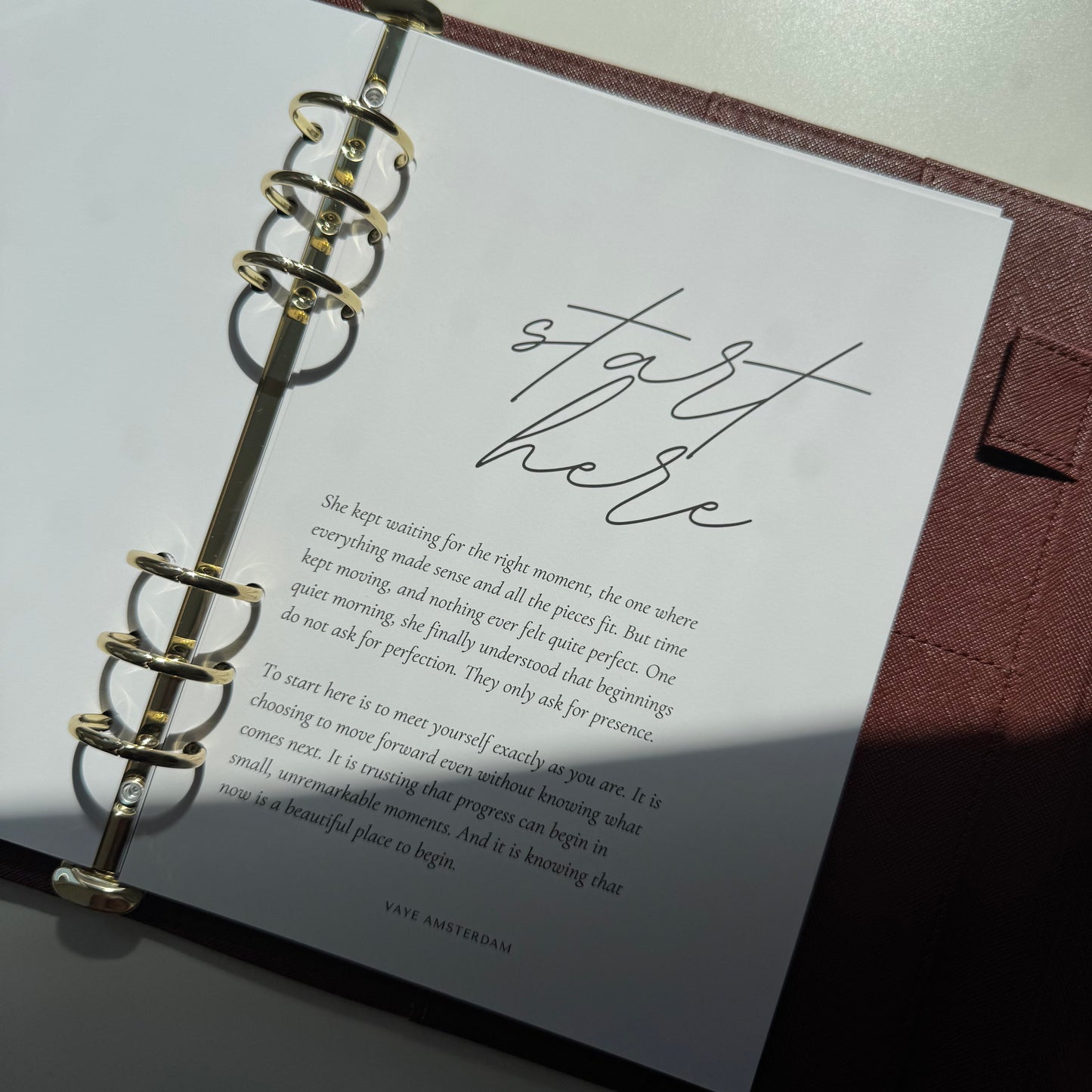 Start here dashboard (A5)