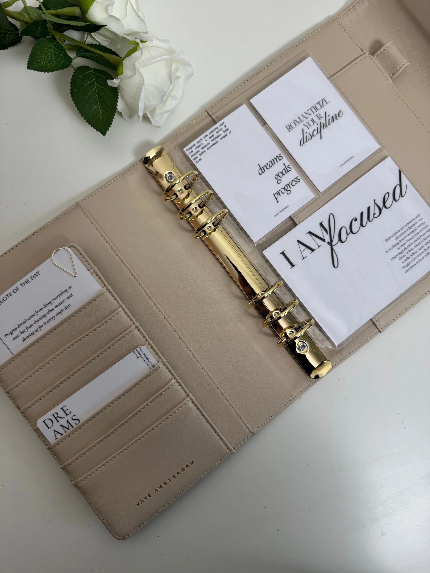 A5 binder essential  - Beige - Vaye Amsterdam