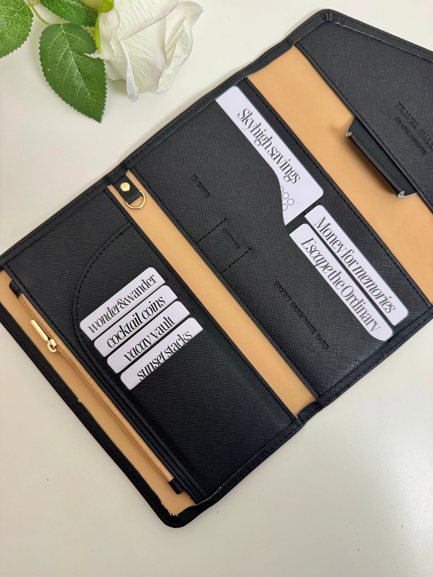 Travel wallet met vakantie spaar challenge - Vaye Amsterdam